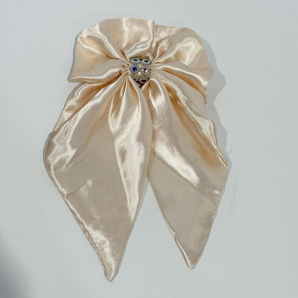 Large Satin Bow Barrettes Women Ribbon Hair Clips Hairpins for Styling - Picture 2 of 16
